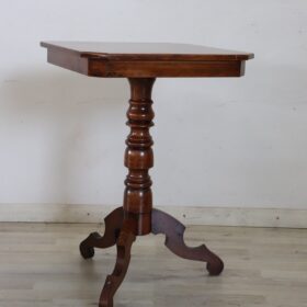 20th Century Walnut Tripod Table or Pedestal Table