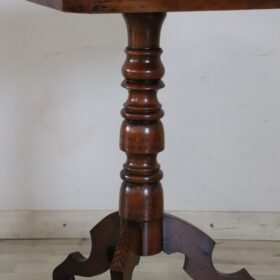 20th Century Walnut Tripod Table or Pedestal Table