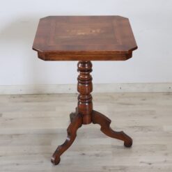 Walnut Tripod Table - Side Profile - Styylish