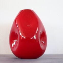 Italian Murano Red Vase - Curve Details - Styylish