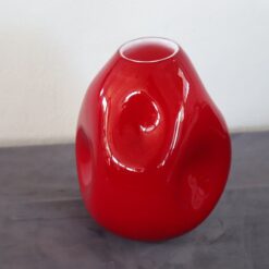 Italian Murano Red Vase - Surface Detail - Styylish