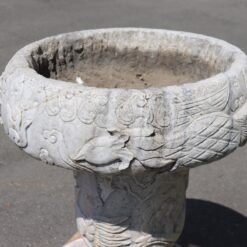 Carrara Marble Garden Vase - Top Detail - Styylish