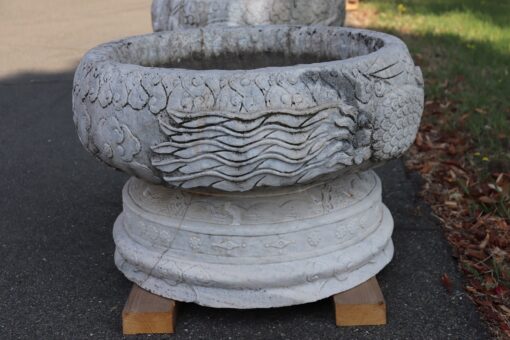 Pair of Marble Garden Vases - Exterior - Styylish