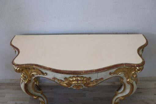 Gilded Wood Console Table - Top Profile - Styylish