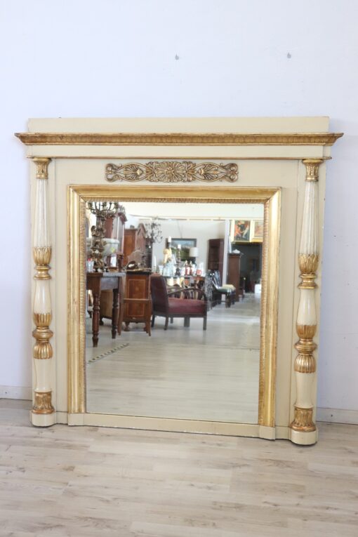 Antique Neoclassical Large Wall Mirror - Front Profile - Styylish