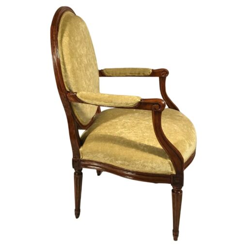 Pair of Louis XVI Armchairs - Side Profile - Styylish