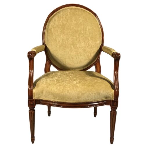 Pair of Louis XVI Armchairs - Front Profile - Styylish