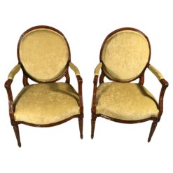 Pair of Louis XVI Armchairs - Set of Two - Styylish