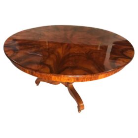 Original Biedermeier Walnut Table , 1820