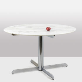 Florence Knoll for Knoll Table in Marble and Chromed Metal, 1960