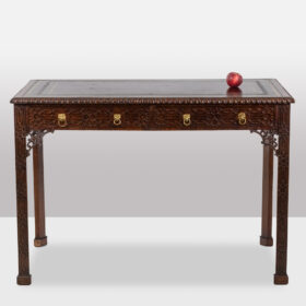 Chippendale-style mahogany table, or desk. Circa 1950