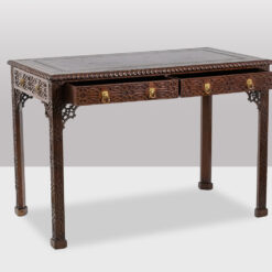 Chippendale-style mahogany table - Drawers Open - Styylish