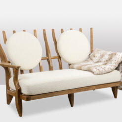 Guillerme & Chambron Bench - Side Profile with Blanket - Styylish