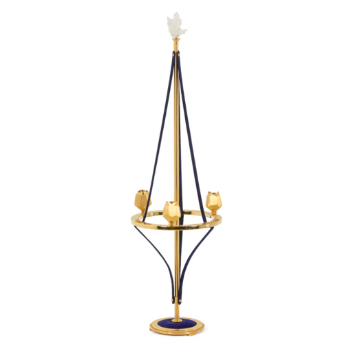 Candlestick Gilded Brass and Velvet - Styylish