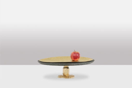 “Pitoin” Bowl in Hammered Brass - Staged - Styylish