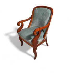 Pair of Biedermeier Barrel Chairs, 1820