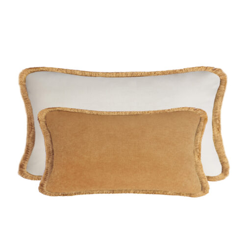 Couple Velvet Bed Cushions Camel - Styylish