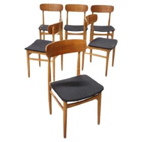 Design Dining Chairs, Scandinavian 1960s, Set of 6