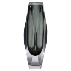 Smoky Grey Glass Vase - Styylish