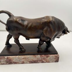 Art Deco Bull Sculpture - Bronze Detail - Styylish