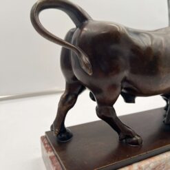 Art Deco Bull Sculpture - Tail Detail - Styylish