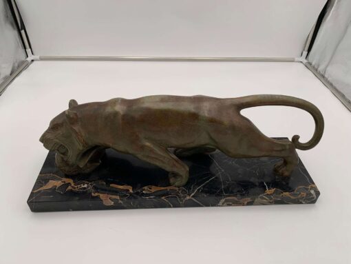 Solid Bronze Panther Sculpture - Full - Styylish