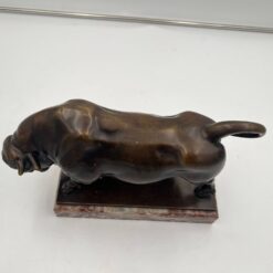 Art Deco Bull Sculpture - Top Detail - Styylish