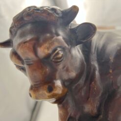 Art Deco Bull Sculpture - Face - Styylish