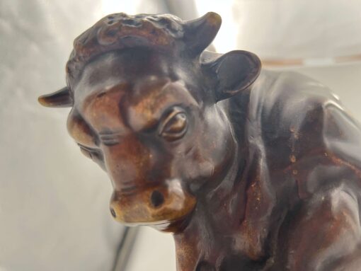 Art Deco Bull Sculpture - Face - Styylish