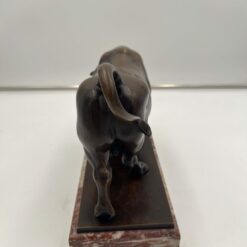 Art Deco Bull Sculpture - Back Profile - Styylish