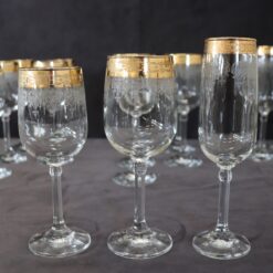 Set of 18 Classical Crystal Glasses - Size Comparison - Styylish