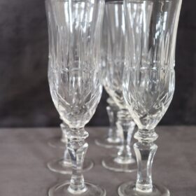 Set of 18 Elegant Crystal Glasses