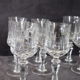 Set of 18 Elegant Crystal Glasses