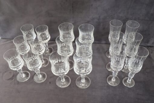 Set of 18 Elegant Crystal Glasses - All Glasses - Styylish