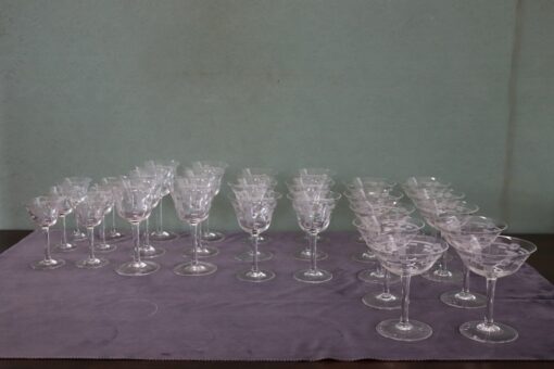 Crystal Glasses Set of 28 - Full Set - Styylish