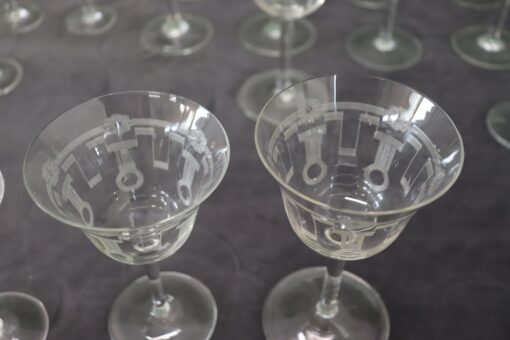 Crystal Glasses Set of 28 - Glass Interior - Styylish