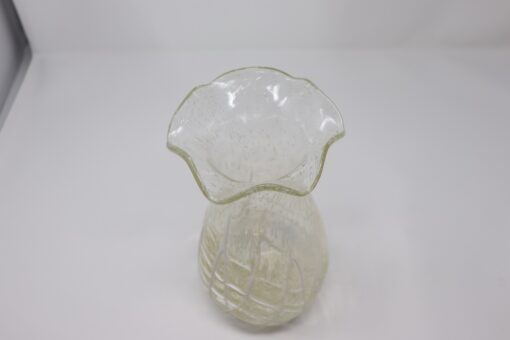 Murano Glass Transparent Vase - Ripple Top View - Styylish