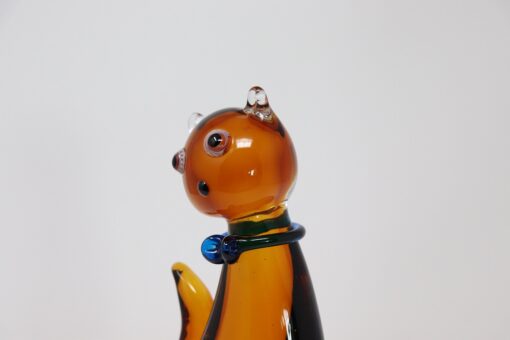 Cat Sculpture Murano Glass - Face Side Profile - Styylish