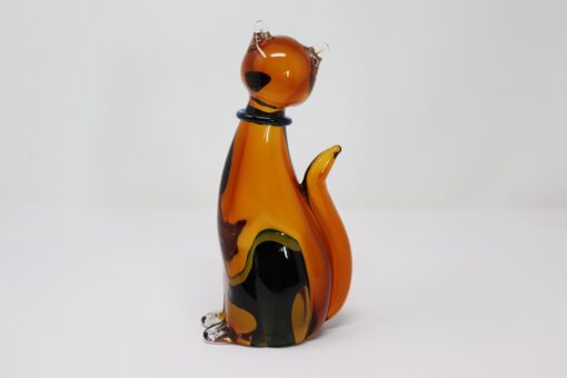 Cat Sculpture Murano Glass - Back Profile - Styylish