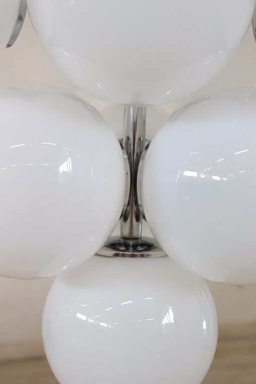 Space Age Chandelier Chrome - Chrome and Bulb Detail - Styylish