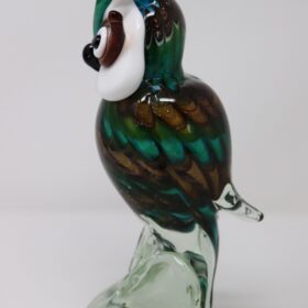 Owl Sculpture in Murano Art Glass