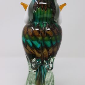 Owl Sculpture in Murano Art Glass