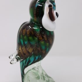 Owl Sculpture in Murano Art Glass