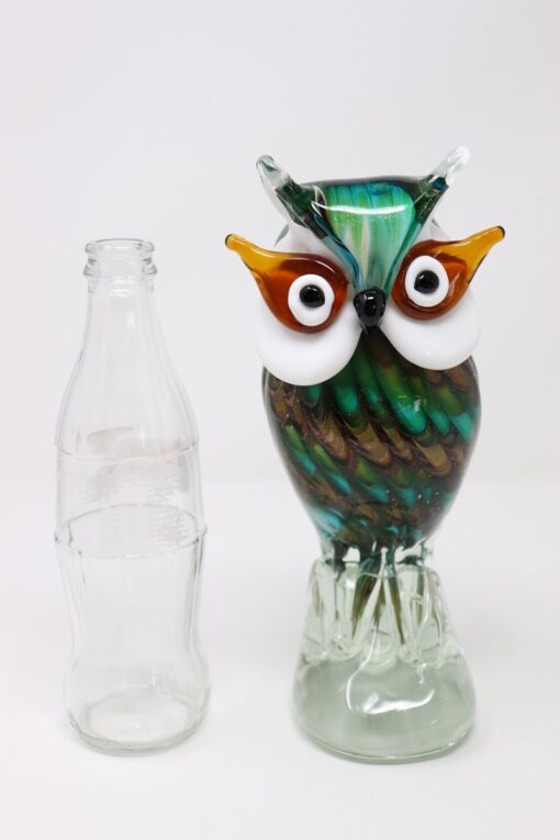 Owl Sculpture Murano Glass - Size Comparison - Styylish