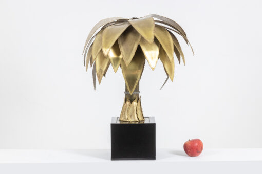 Maison Jansen Palm Tree Lamp- full view with apple- Styylish