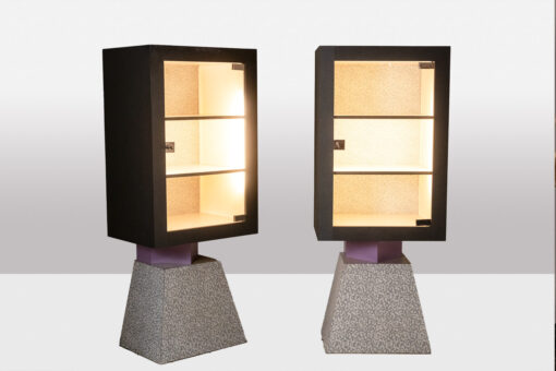 Memphis Style Display Cases - Side and Front Profile - Styylish