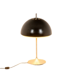 Vintage Mushroom-Shaped Lamp in Brushed Stainless Steel, 1970s