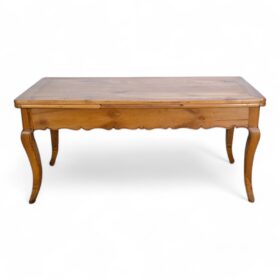 Extendable Farmhouse Table in Cherry, 10 to 16 Place Settings – 2nd Part of the 19th Century