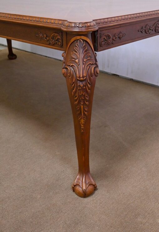 Chippendale Style Rectangular Table - Carved Leg - Styylish