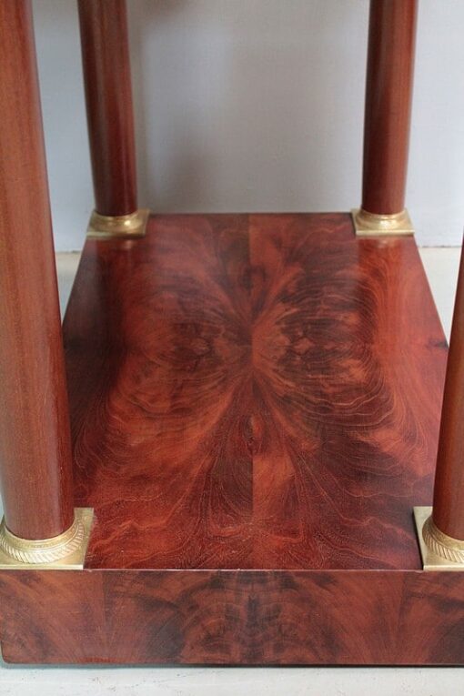 Empire Style Mahogany Desk - Wood Base Detail - Styylish